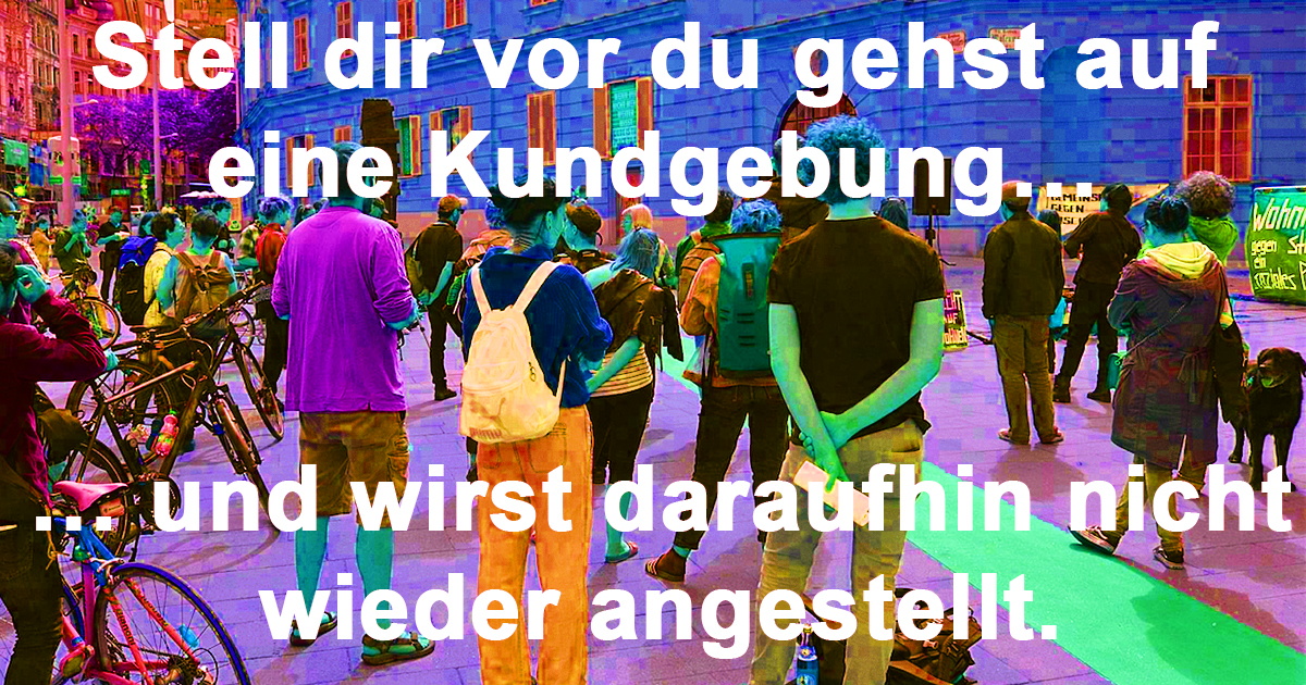 Nicht mit uns!  Wir wehren uns gegen das “Anstellungsverbot” vom Roten Kreuz!