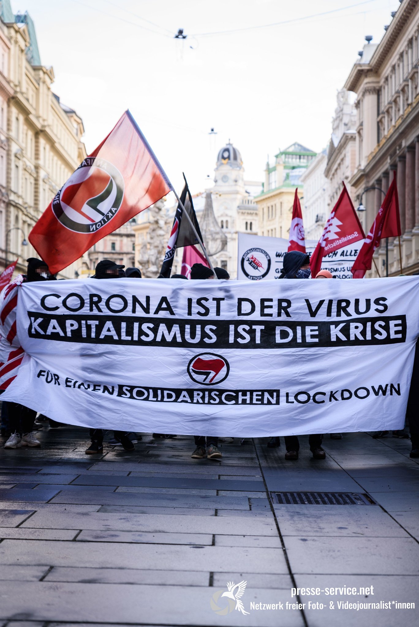 Gegendemonstration zum Anti-Corona-Aufmarsch 16.01.21