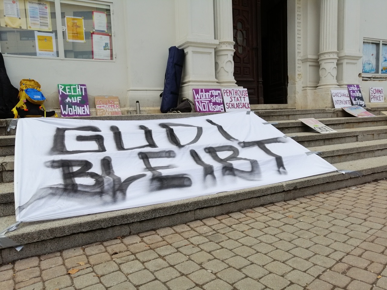 Solidaritätsbekundungen mit der Gudi