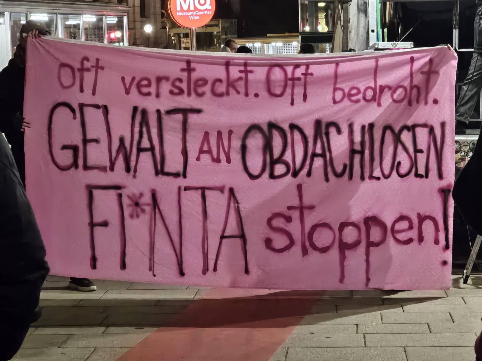 Oft versteckt. Oft bedroht. Gewalt an wohungs- und obdachlosen FI*NTA stoppen